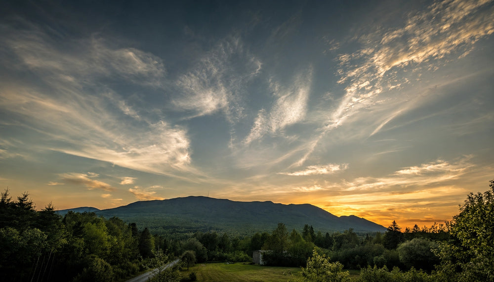 Paysage de montagne et forêt boréale québécoise — Barbe B, Notre-Dame-des-Bois