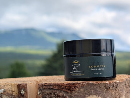 Baume à barbe Sommets de Barbe B, pot de verre ambré 30 g