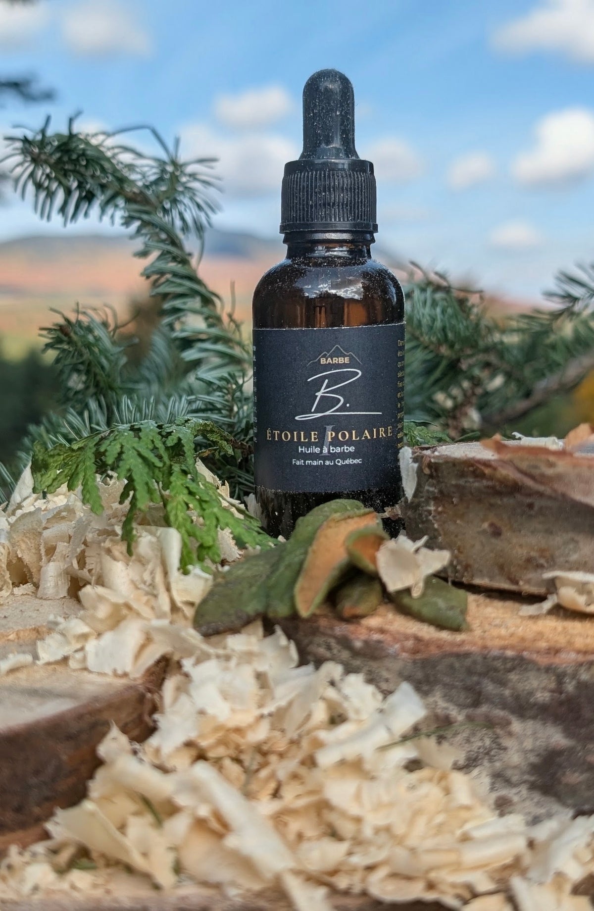 Huile à barbe légère Étoile Polaire de Barbe B, flacon de 30 ml